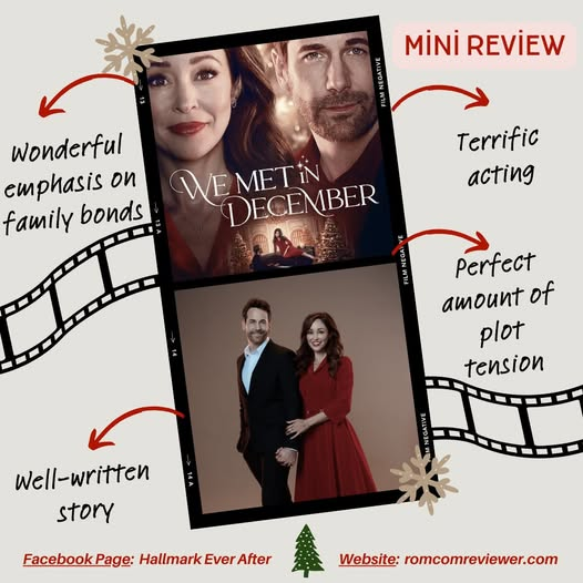 RomComReview1's tweet photo. #NiallMatter & #AutumnReeser were great in #WeMetInDecember. I finally watched this one & loved how they kept missing each other--so close, but yet so far. It was done in a way that felt natural & believable rather than forced & cheesy.
#CountdownToChristmas #HunksOfHallmark https://t.co/GlROU8agTm