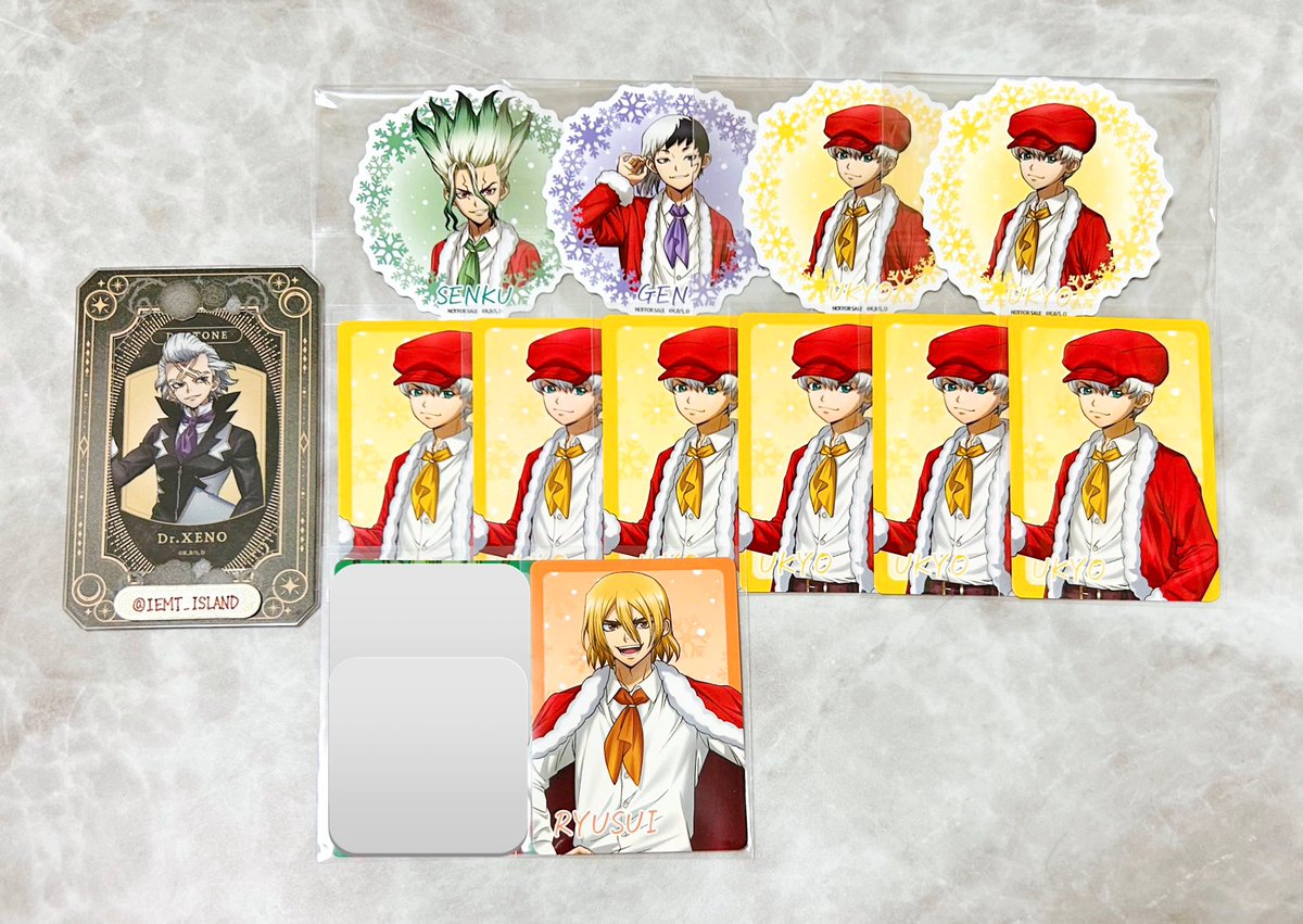 交換】Dr.STONE 「Dr.STONE PARTY」 特典 カード ステッカー NATSLIVE