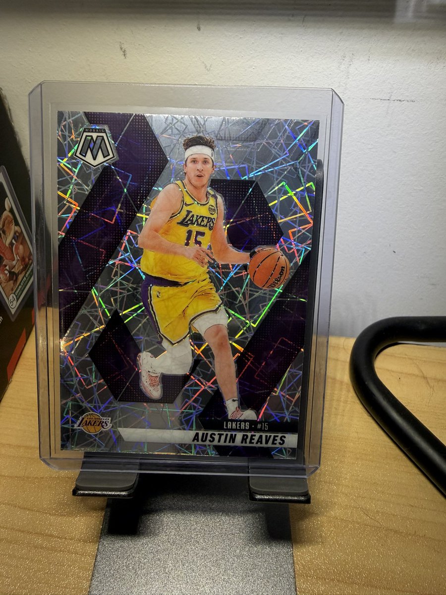 BasedCardGuy's tweet photo. Check out 2024-25 Panini Mosaic Austin Reaves Premium Laser Prizm #120 Lakers https://t.co/9cEIgrnKXe #eBay via @eBay #TBBReposts #TBBCrew #CardsForSale #Lakers #NBA #AustinReeves https://t.co/oWXjpjIMp5