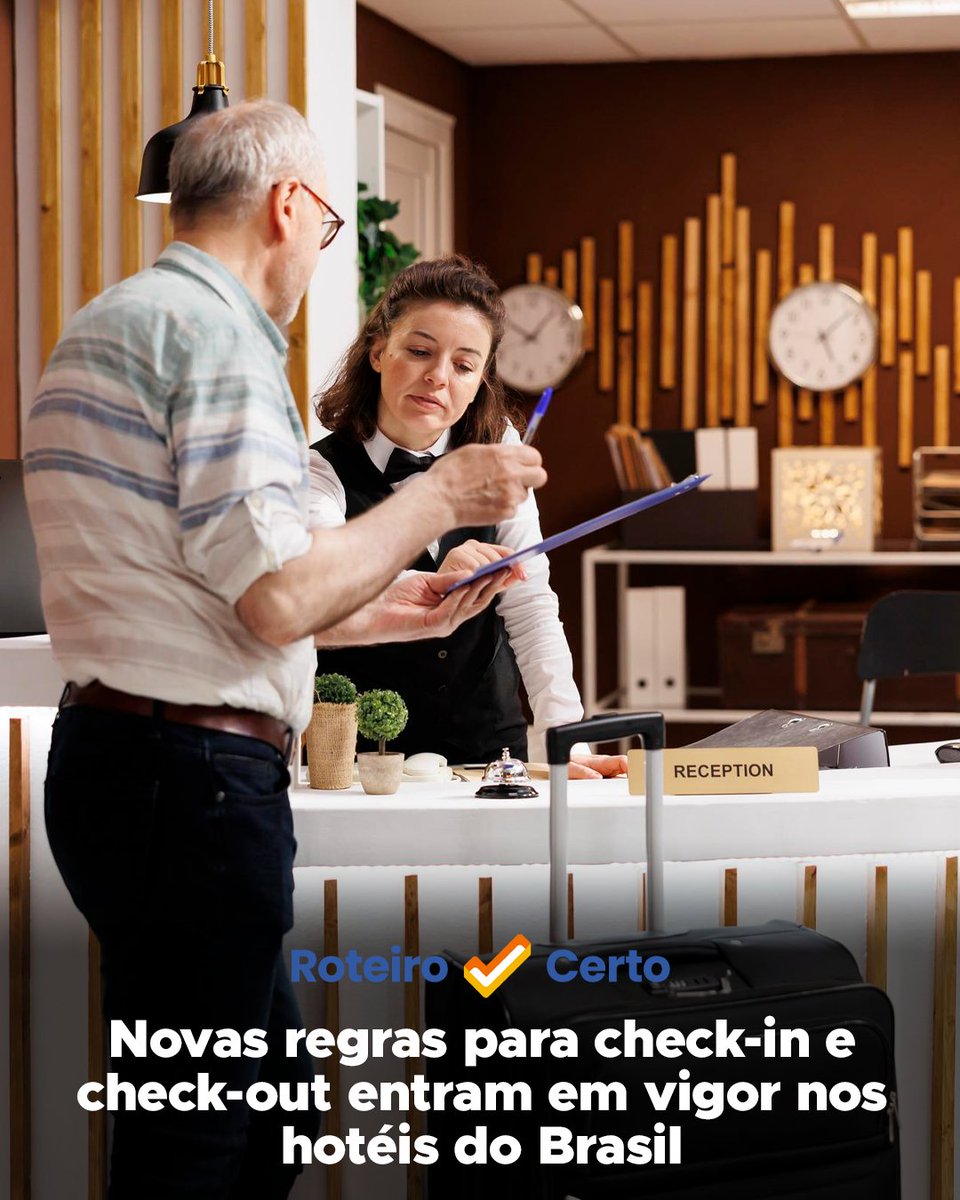 roteirocertobr's tweet photo. Novas regras para check-in/out entram em vigor em meios de hospedagem. Portaria do @MTurismo define diária de 24h, exige transparência nos horários, estabelece critérios para limpeza e uso das acomodações. Norma vale para hotéis, pousadas e hostels: https://t.co/8JQwFHQ1Yu https://t.co/jFE1WWg2XO