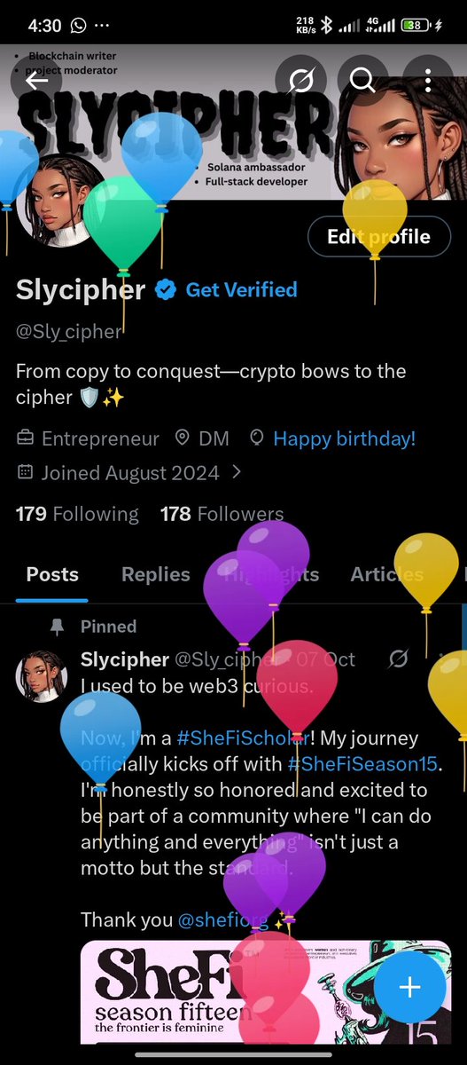 Sly_cipher's tweet photo. Woke up to ballons....
I guess its my birthday 
Another 365 days just concluded 
It could only be God 🙏 https://t.co/9HGGyunJ4C