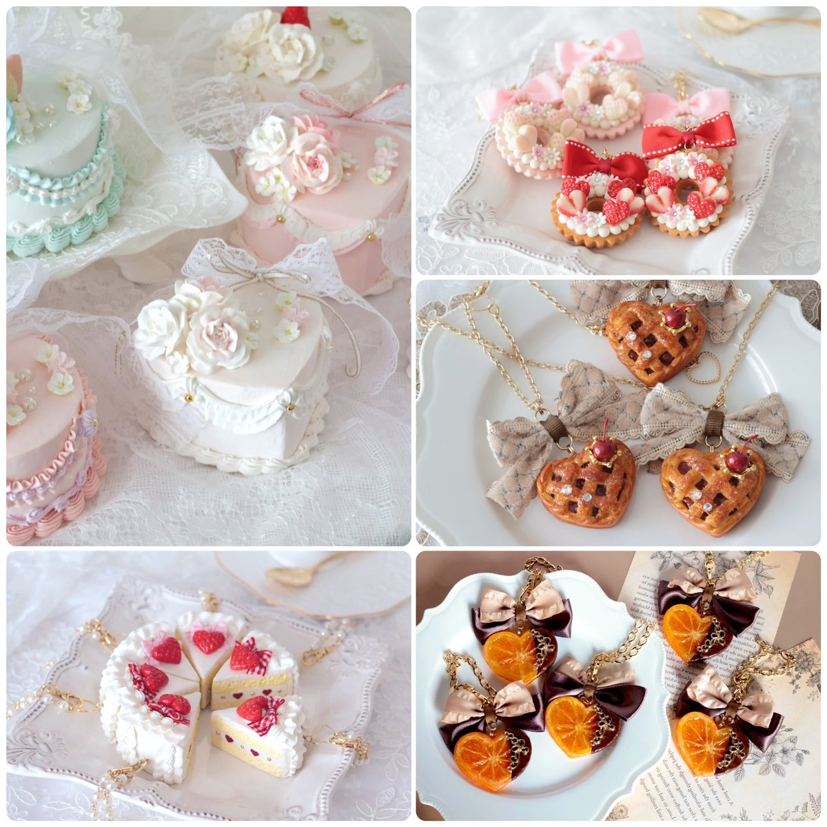 粘土で魅せるfakesweetsの世界 大人かわいいアクセサリーやオブジェを