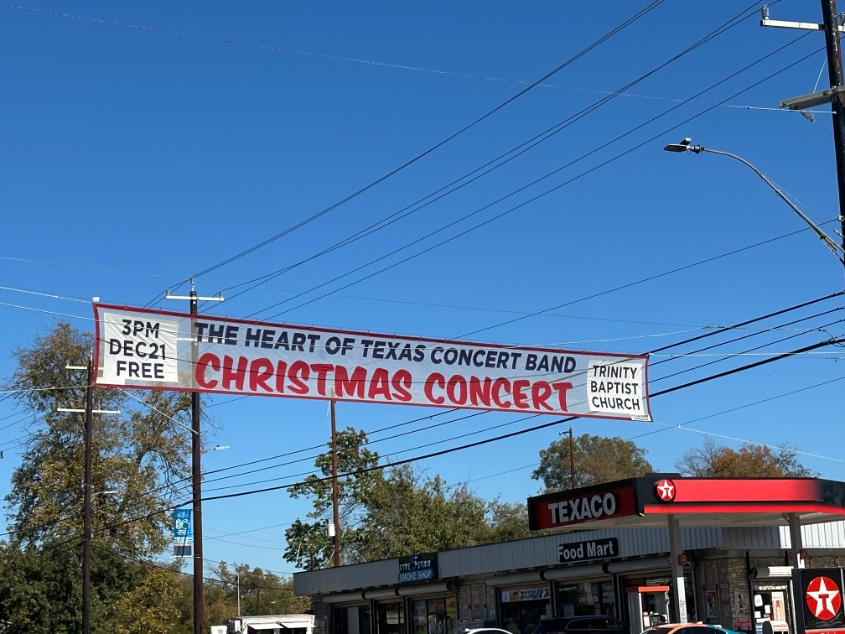 htxcb's tweet image. The Heart of Texas Concert Band presents
"Christmas Bells are Ringing"  with
Shavonne Conroy
River City Ringers
Dianne Brumley Chorale

Sun, Dec 21st

Trinity Baptist Church
319 E Mulberry Ave
San Antonio, Tx 78212

heartoftexasconcertband.org
4128 Warm Winds
San Antonio, TX 78253