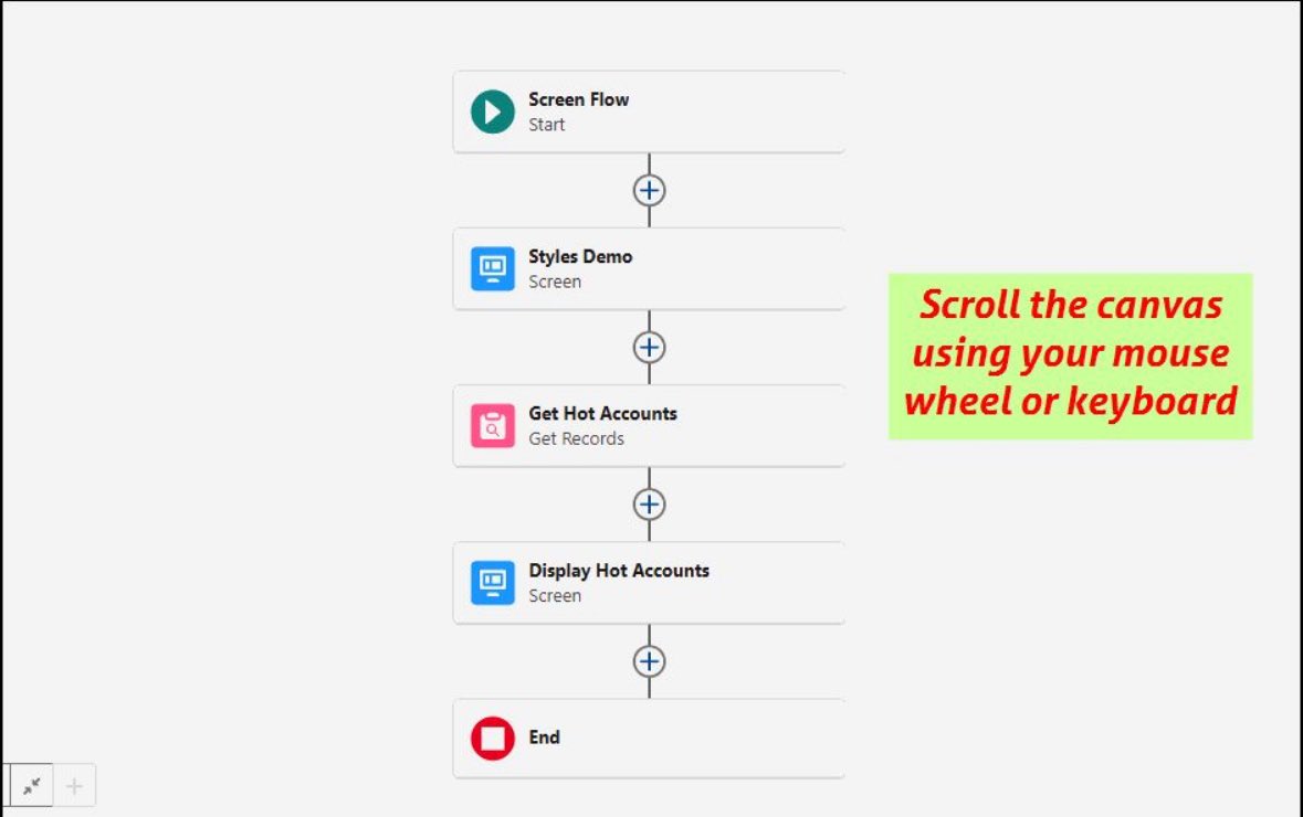 HoangKagawa's tweet image. 🌸 Salesforce Spring '26新機能
🖱️ Flow キャンバスのスクロール操作改善
フローのキャンバスでの操作が、より直感的になりました。
以下の方法でフローの表示範囲をスクロールできます。
• 上下のスクロール:
• マウスホイール
• 矢印キー
• Page Up / Page Down キー
• 左右のスクロール:
•…
