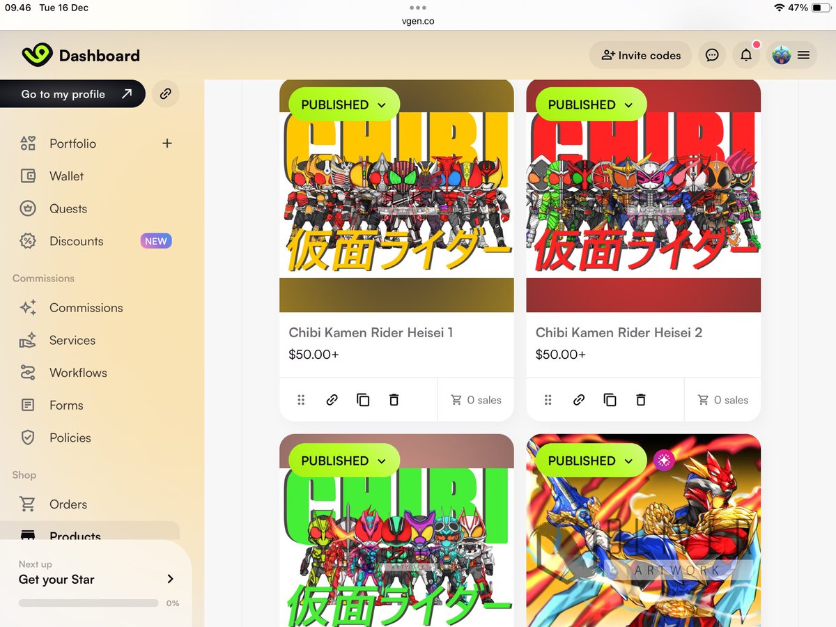 vgen.co/OLIVER_ARTWORK…

New artwork gozyu wolf and bundle chibi kamen rider.
On my Vgen Shop

#tokusatsu
#chibi
#ナンバーワン戦隊ゴジュウジャー
#ゴジュウジャー
#SuperSentai 
#Gozyuger
#仮面ライダーゼッツ
#KamenRiderZeztz
#kamenrider
#仮面ライダー