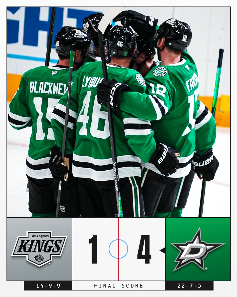 The <a href="/DallasStars/">x - Dallas Stars</a> are back in the win column! 🌟