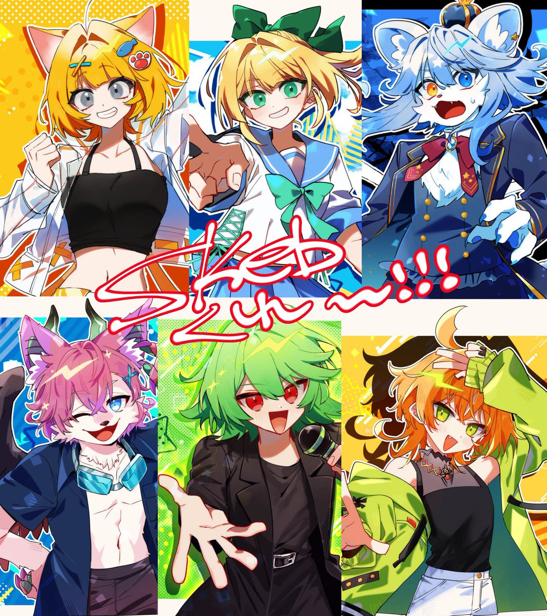 イラスト依頼受付中】 キャラ単体¥4000 (背景なし・基本は胸上〜のみ