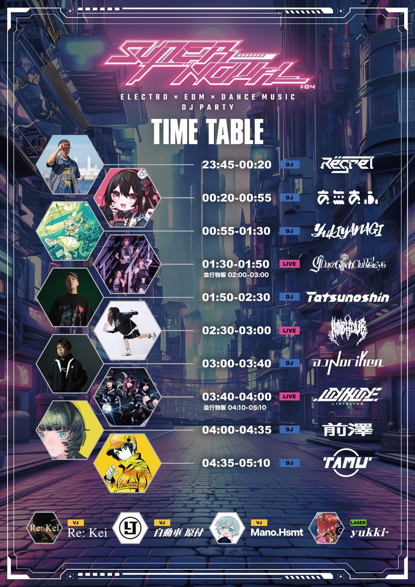 ●のん (9月1日予定) 大阪主催深夜】🎉 タイムテーブル公開 🎉 2025年12月19日(金) at