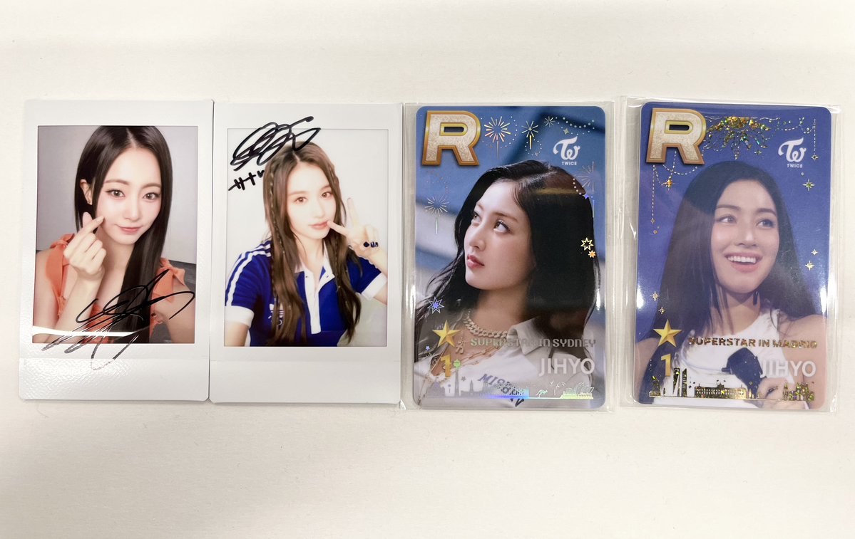 TWICE #트와이스 💫ツウィ サナ💫 直筆サイン入りチェキ 💫ジヒョ