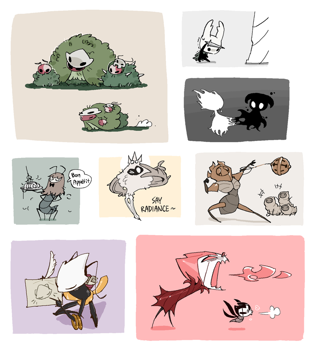 그리고 멘션받아 그렸던 바보그림들 모아보니 꽤귀엽네요