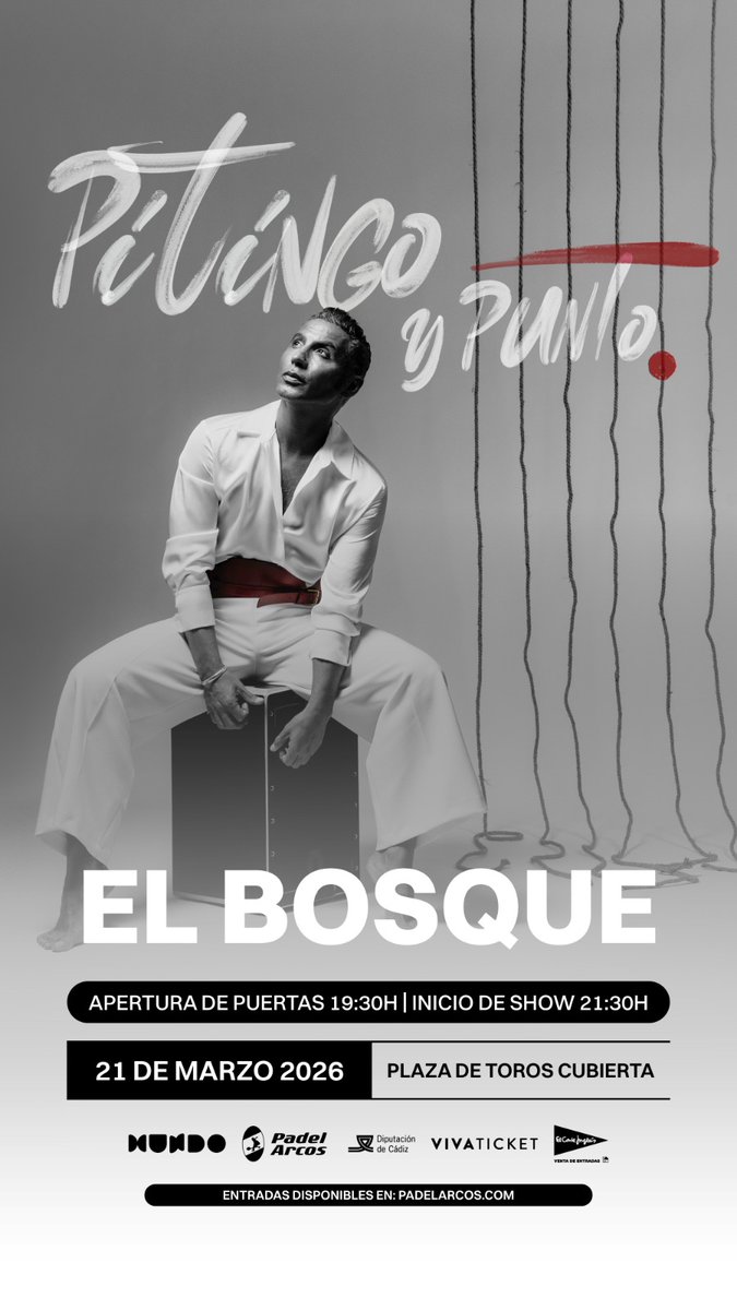 Esta Navidad, regala música, regala planes para compartir 🎶
🎸Cuatro fechas únicas, un mismo escenario: El Bosque.
🎟️Entradas ya disponibles:

Organiza <a href="/padelarcos/">Padelarcos</a> con el patrocinio de la <a href="/diputacioncadiz/">Diputación de Cádiz</a>  y <a href="/MOTORARCOS/">MOTOR ARCOS RENAULT</a>