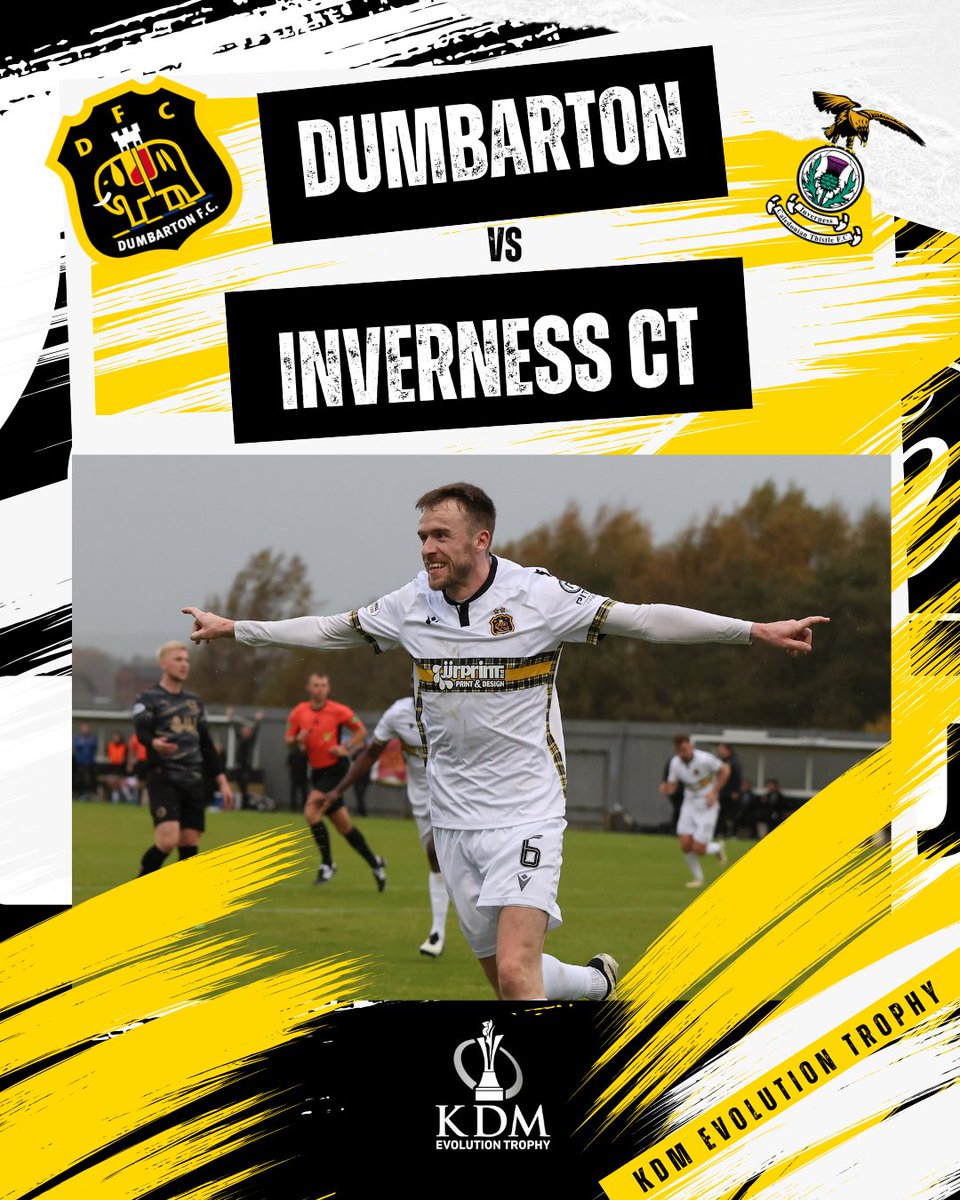 Cup football at the Rock 💡

🆚 Inverness Caledonian Thistle
🏆 KDM Evolution Trophy 
📍 Marbill Coaches Stadium 
⏰ 7:45pm
🎟️ app.fanbaseclub.com/Fan/Tickets/Se…
📰 dumbartonfootballclub.com/fixtures/dumba…