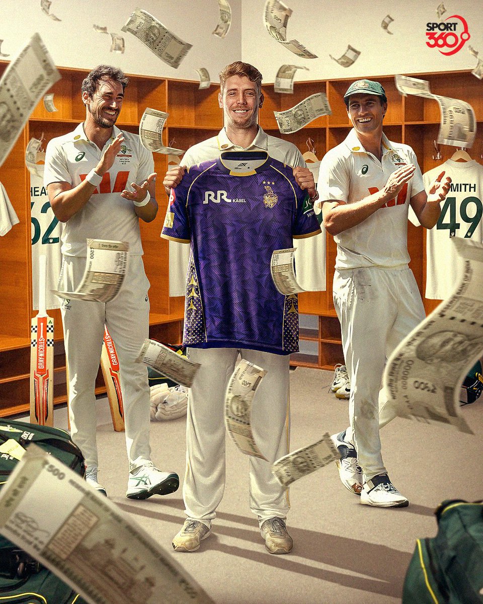Sport360's tweet image. The most expensive overseas player in IPL Auction history 💰

KKR spend 2.8 million USD to secure Cameron Green 🤯

#IPLAuction #IPL