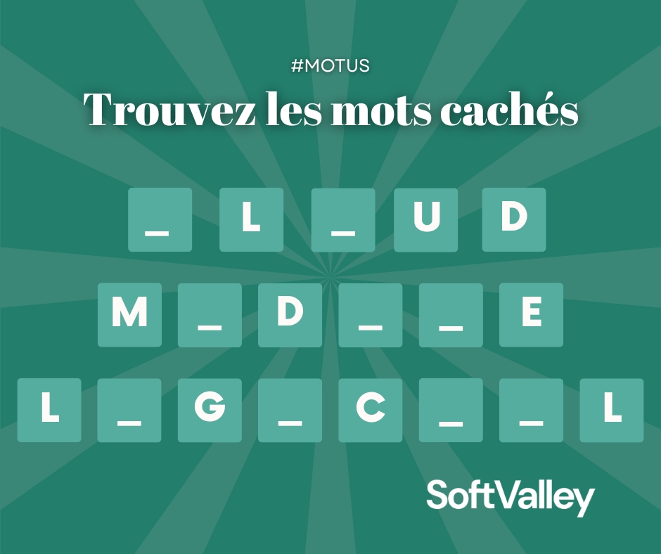 SoftvalleySN's tweet photo. Saurez-vous deviner les mots liés au logiciel ?

Partagez votre réponse en commentaire ⬇️

#SoftValleyDakar #JeuInteractif #Logiciel #MadeInAfrica #AfriqueTech https://t.co/lk0Ii48UDe