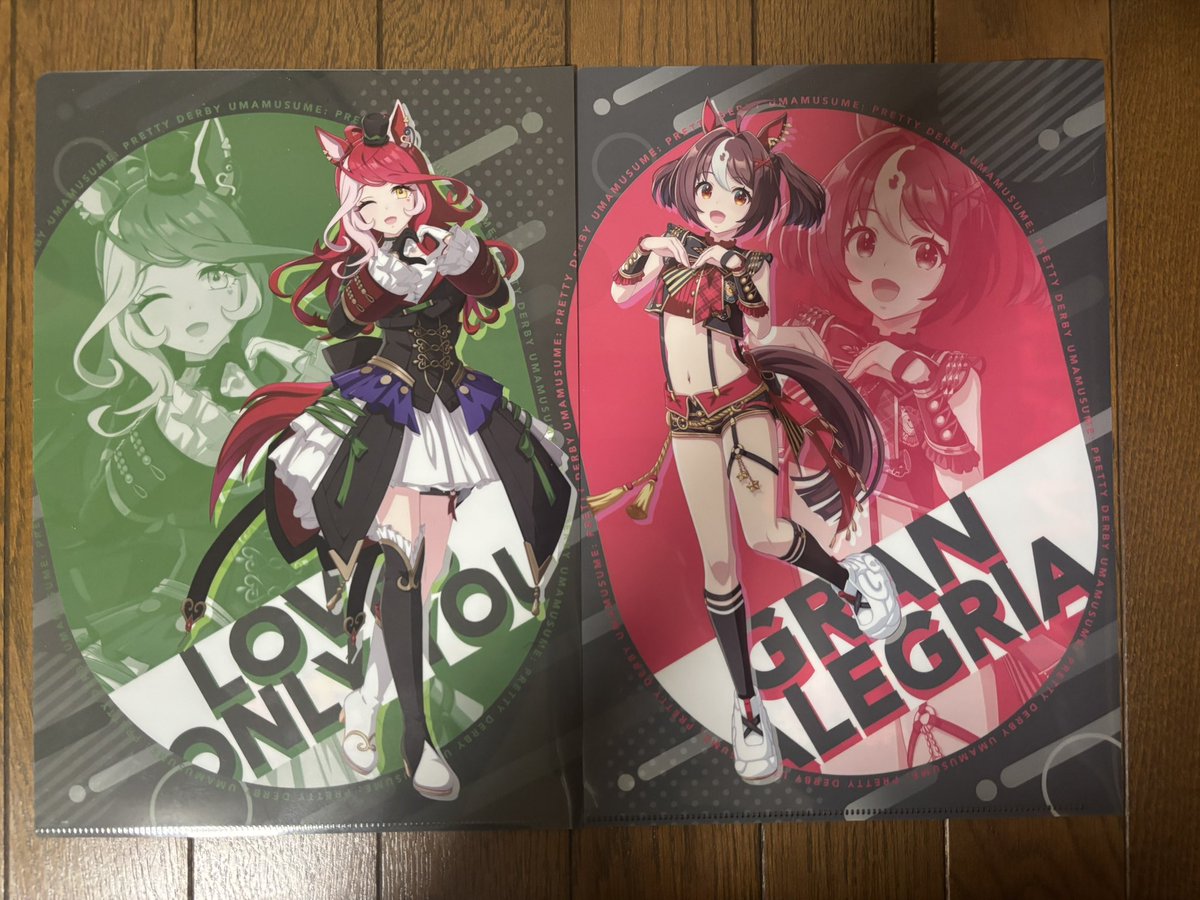 ウマ娘　クリアファイル　初期　レア オリジナルクリアファイル買いました！