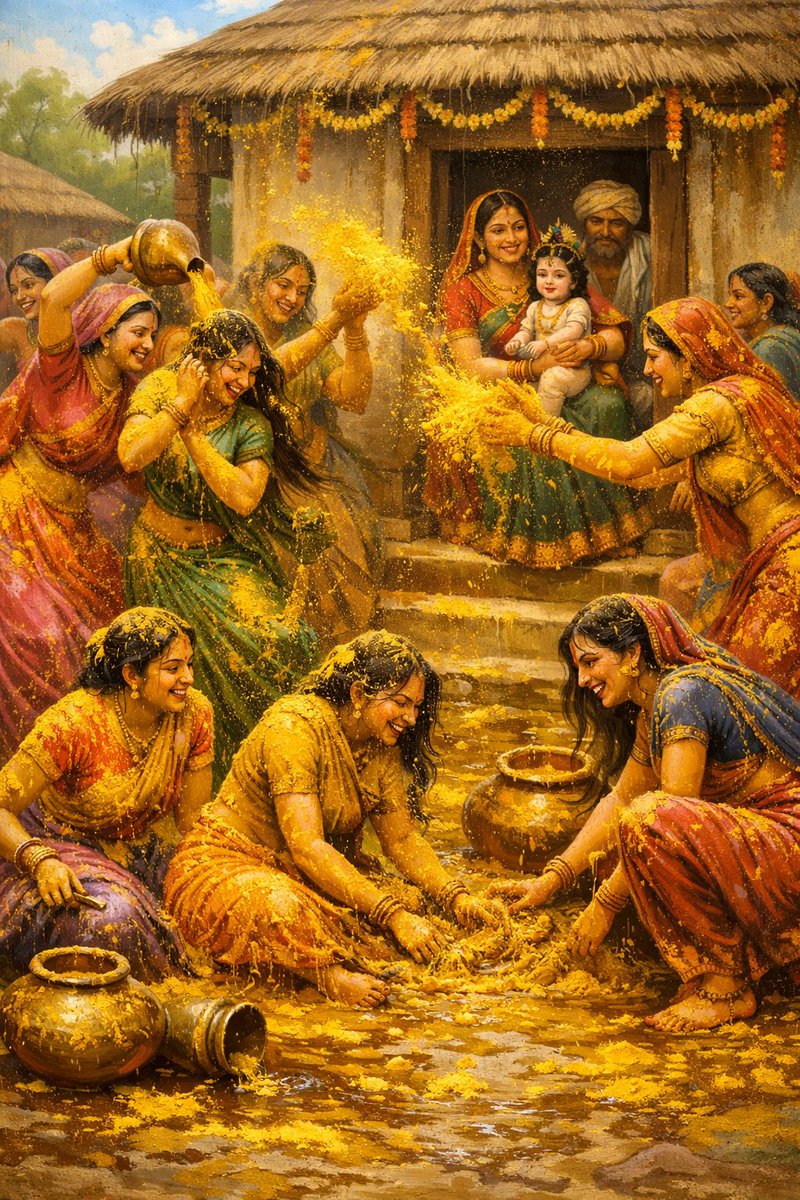 vinothiyaga's tweet photo. #மார்கழி1 #மார்கழித்திங்கள் #ஆண்டாள் #பெரியாழ்வார் #கண்ணன்
வண்ண மாடங்கள்சூழ் திருக்கோட்டியூர்
கண்ணன் கேசவன் நம்பி பிறந்தினில்
எண்ணெய் சுண்ண மெதிரெதிர் தூவிடக்
கண்ணன் முற்றம் கலந்தள றாயிற்றே

பெரியாழ்வார் கண்ணனின் திருவவதாரச் சிறப்பினைப் பாடுகிறார். அழகிய மாடங்களால் சூழப்பட்ட 1/5 https://t.co/Xd4BMhdupo