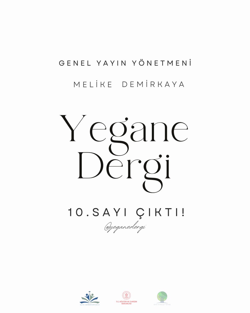 dergicilikokulu's tweet photo. 📢 Yegane 10. Sayısıyla Yayımda!

📚 Yegane Dergisi
Sayı: 10 – Aralık 2025
Kültür Sanat Edebiyat Dergisi

Genel Yayın Yönetmeni: Melike Demirkaya

👉 https://t.co/Tz4mab86Pv https://t.co/KKFcofmvW4