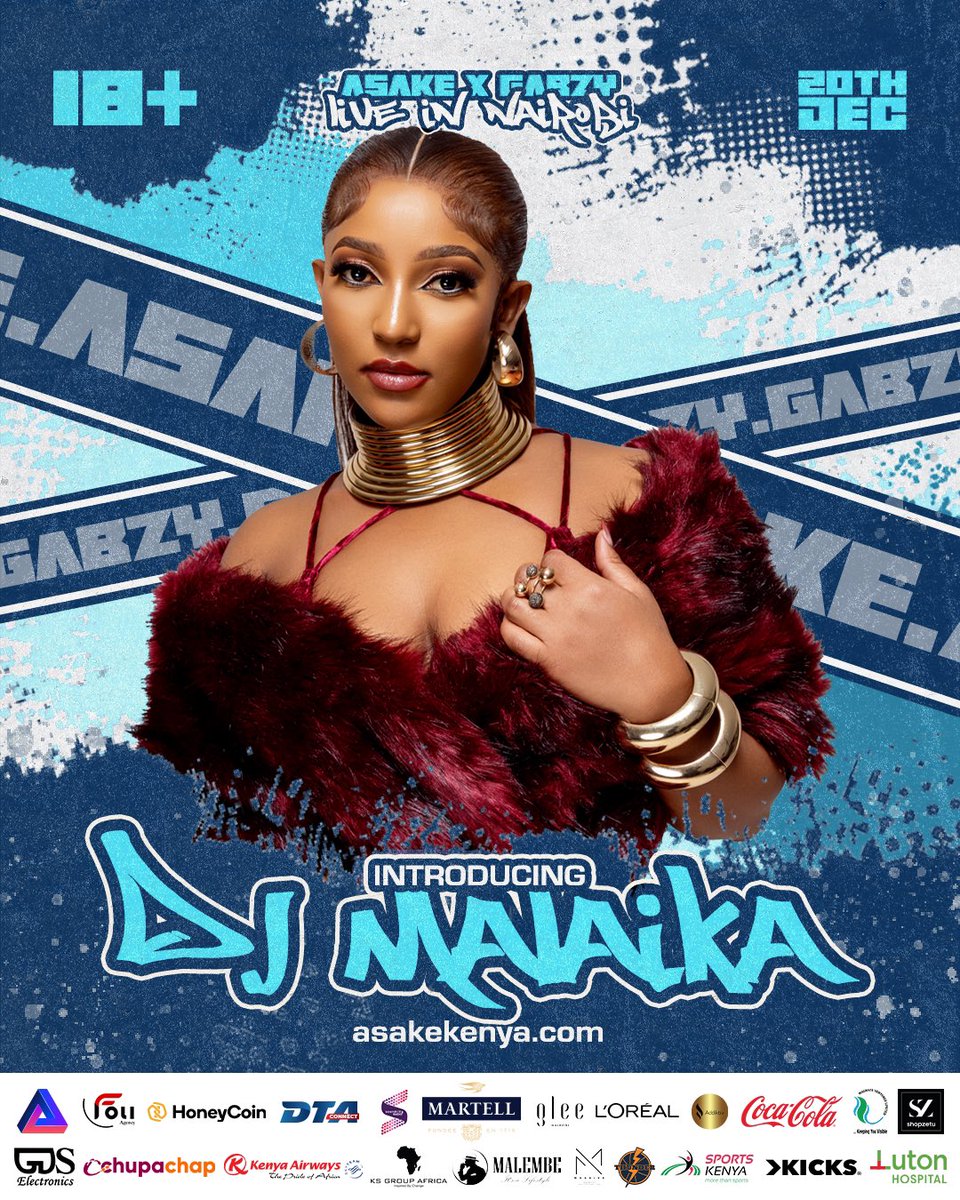 We had to add one more star to the line-up 😉

Are you ready for the weekend?

#tukutanenyayo #asakeandgabzyinkenya