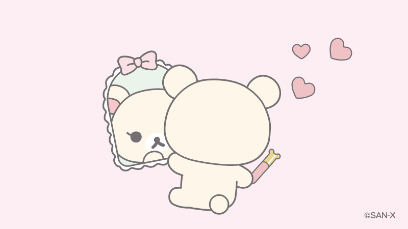 「まつげがあがると気分もあがるね #MakeupRilakkuma」|リラックマごゆるりサイト公式のイラスト