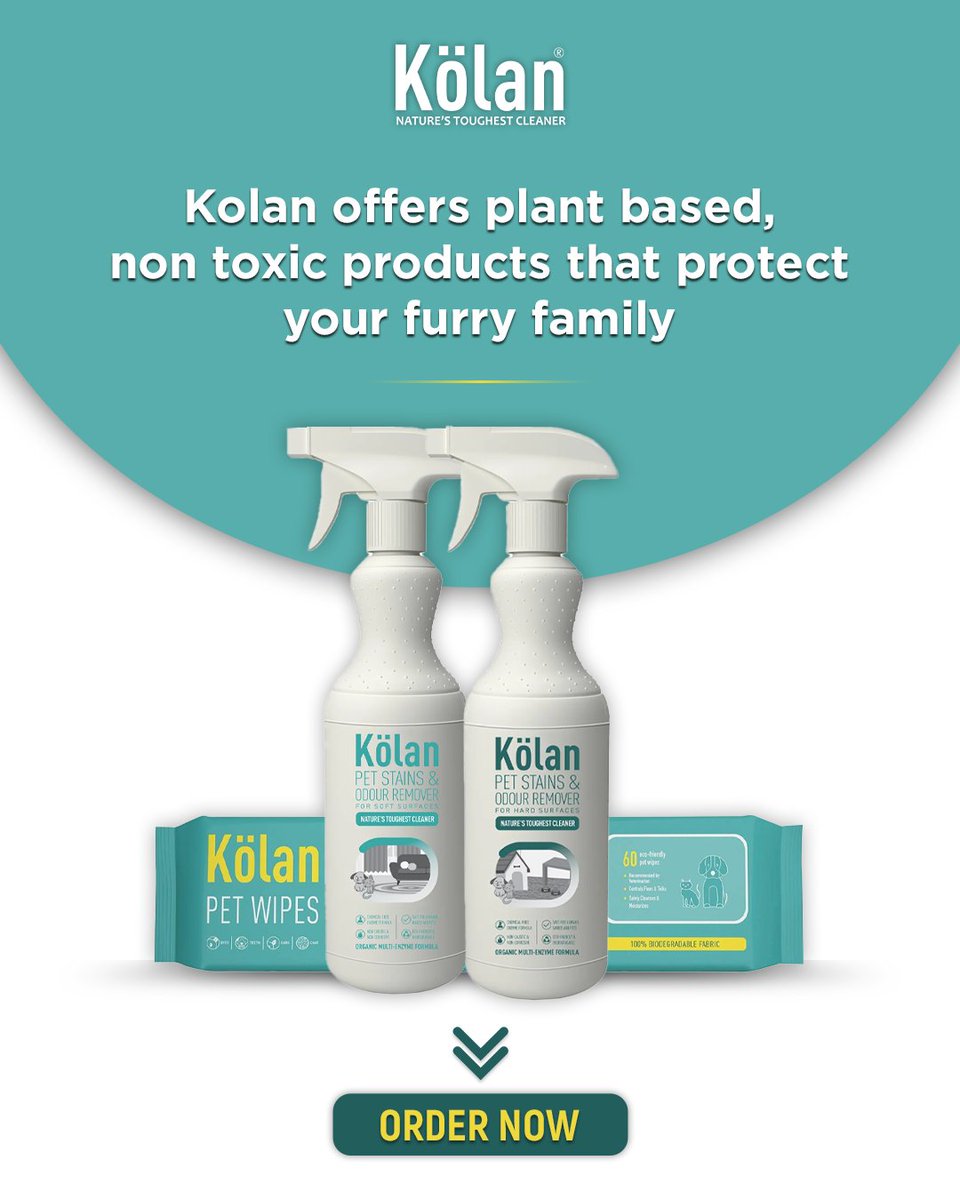 KolanIndia's tweet photo. Pets are family. That’s why Kölan uses plant-based, pet-safe cleaning — from floor cleaners to pet wipes — protecting your four-legged friends every day.
https://t.co/cBTfHJlxfy
#Kolan #PetSafe #PetSafety #NonToxicLiving #PlantBased #DogMom #CatMom #FurBabies #excellence https://t.co/fE7xXzwqTj