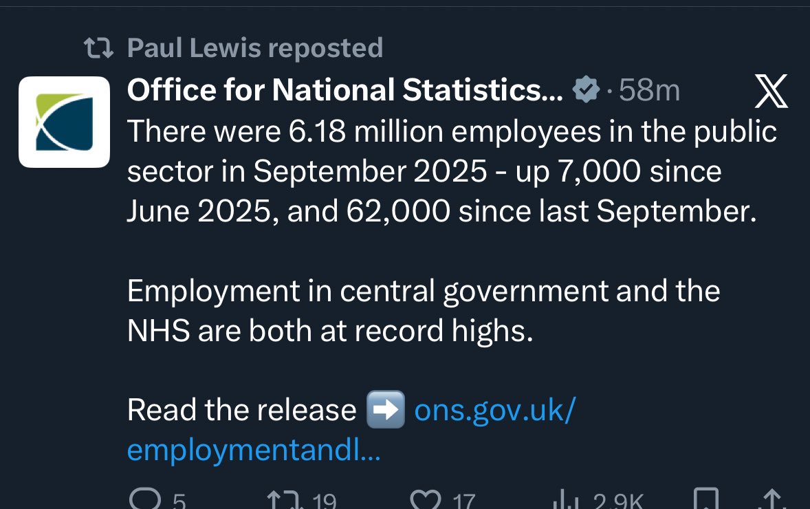 <a href="/MrMBrown/">Michael Brown</a> Public sector employment growing as well