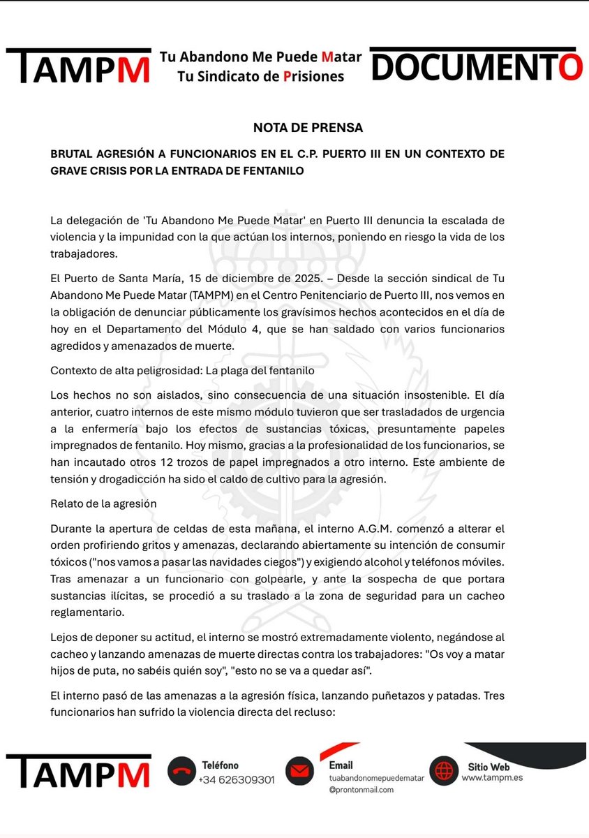 TAMPM Puertos Oficial tweet media