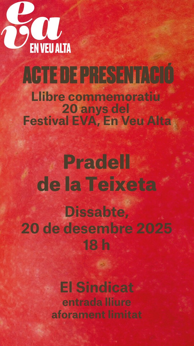 Festival EVA, En Veu Alta tweet media