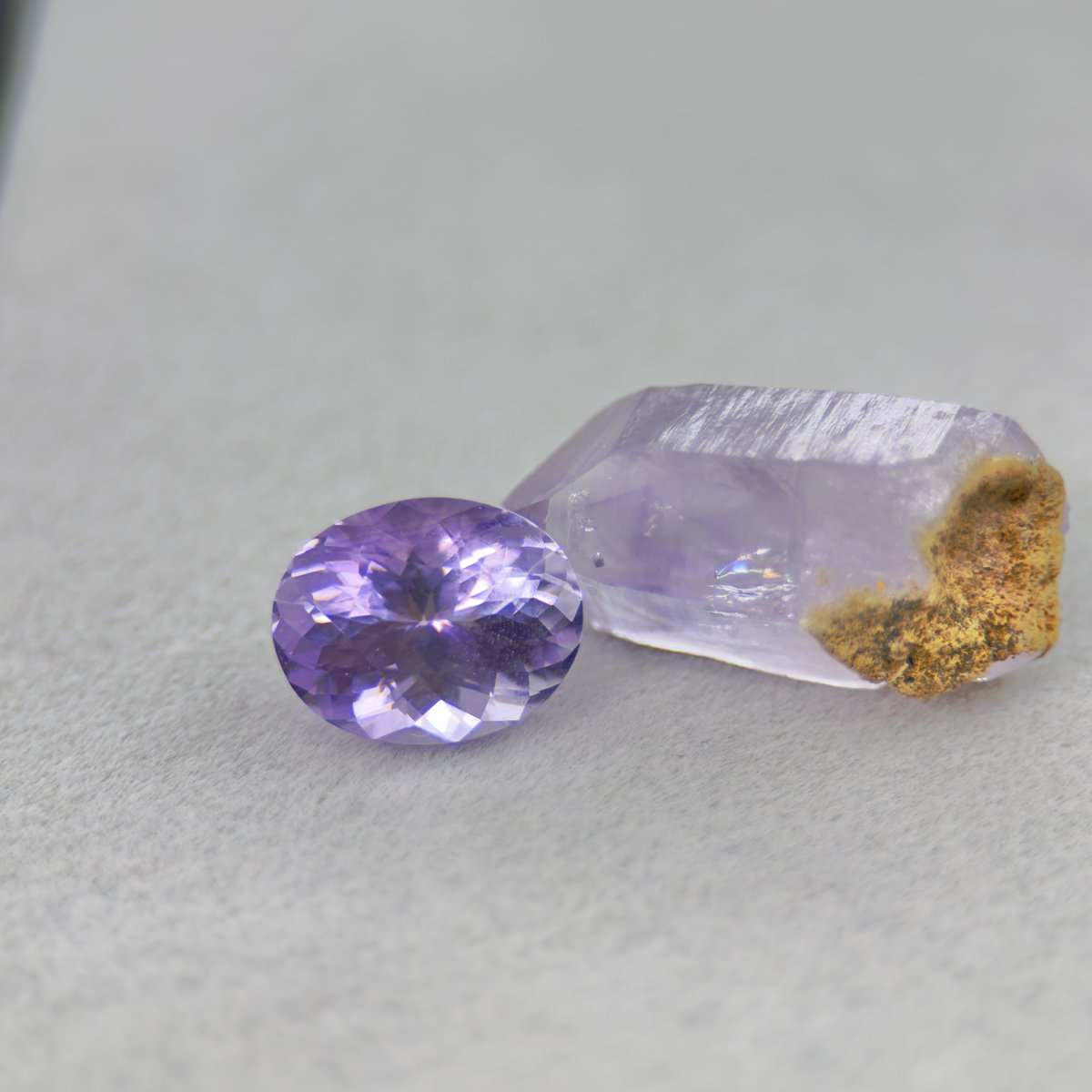 【超希少　メキシコベラクルス産　女神のアメジスト　透明感高・:*+.】 NEW Collection メキシコ・ベラクルス州 アメジストです✨ 世界一透明