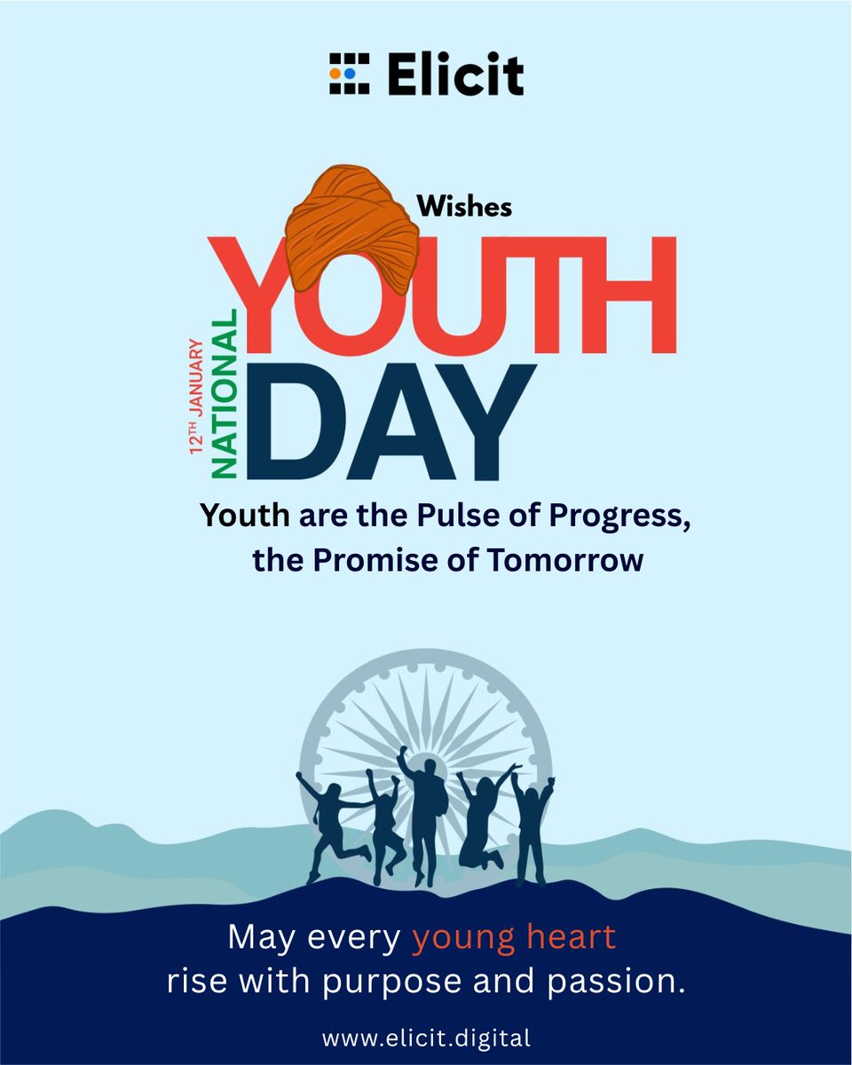 elicitdigital's tweet photo. Youth is the heartbeat of progress, the spark of tomorrow. 🌟💼

Elicit Digital proudly celebrates the energy, vision, and dreams of youth this National Youth Day! 🎉

#NationalYouthDay https://t.co/ZJ9jQGwgbD