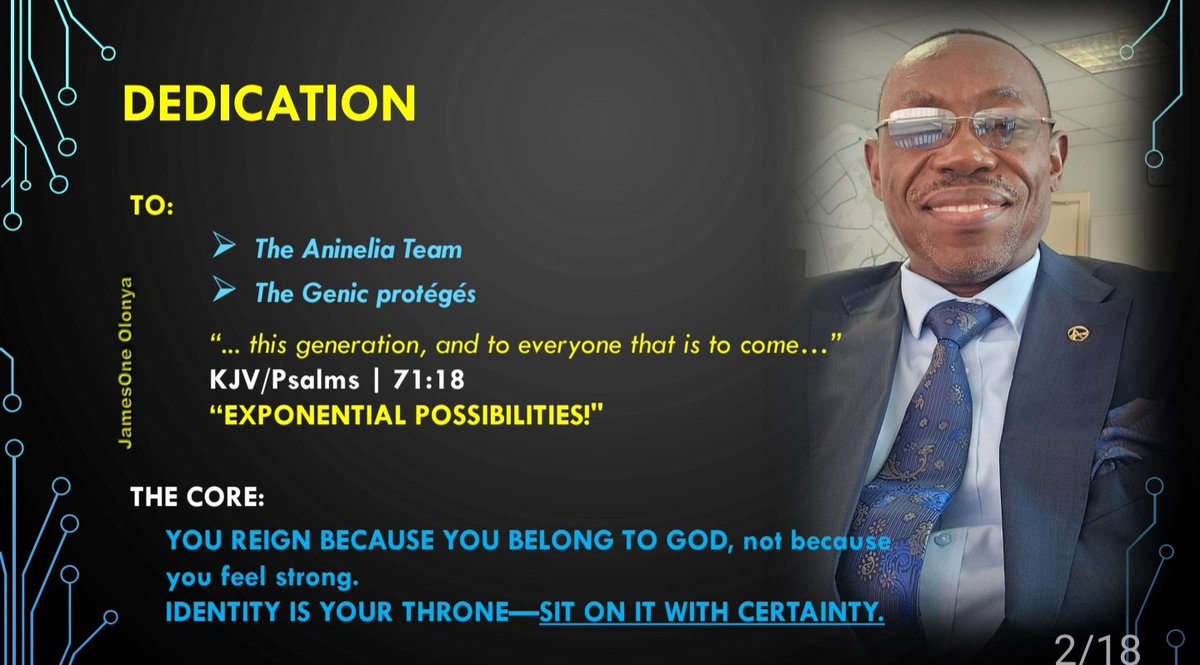 JamesOlonya's tweet photo. RECIPE FOR EFFECTIVE GREATNESS.

This is not an everyday series. It's a phenomenal. The blue print of:
1. CREATING ATMOSPHERES
2. SETTING STANDARDS
As Priest and Kings

So REIGN CHILD OF GOD, as Priest/King
#Rev 5:10
#Ps 71:18
You're a Divine Phenomenon

Blessings🙏 ✨️ 💛 💖 https://t.co/GKxntUbxW6