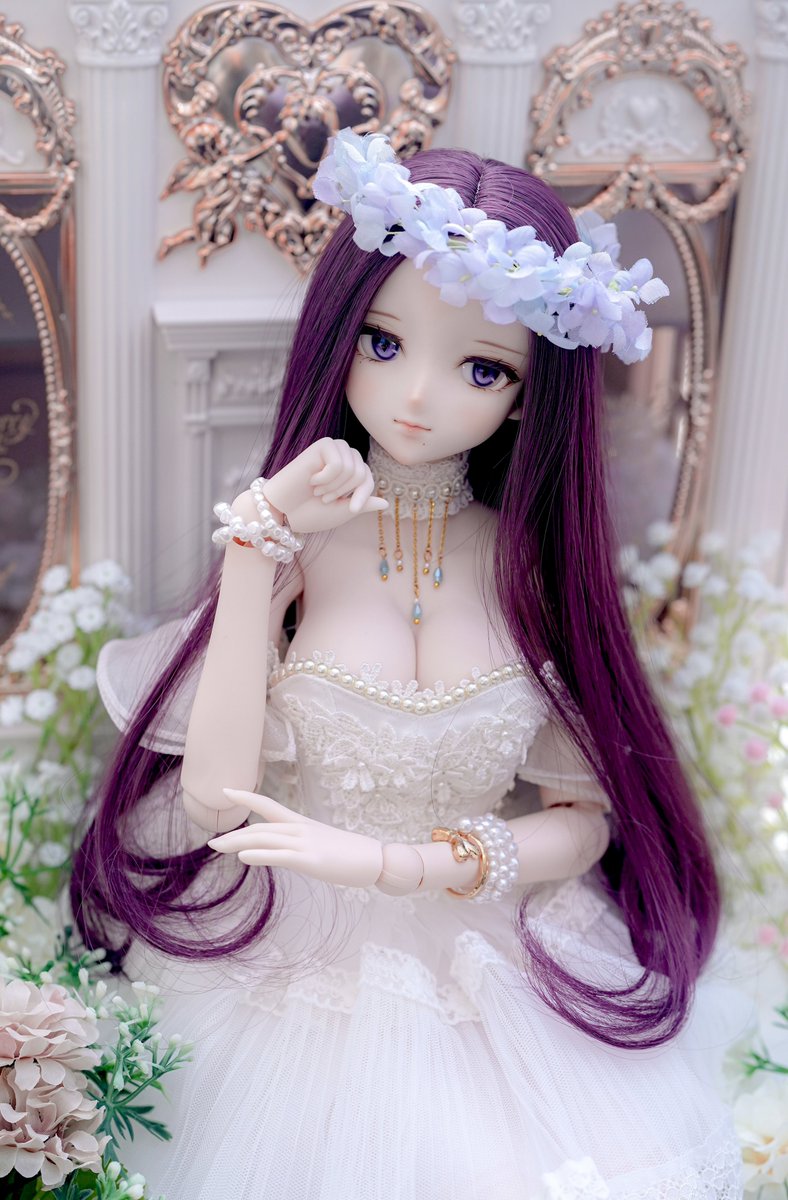 まるねこ様より、
（<a href="/plamode_sub/">plamode𓃠【まるねこ】</a>）
綺麗なお姉さんをお迎えしました😍♥️

イメージしてたウィッグも見つかって嬉しい〜ヽ(〃∀〃)ﾉ✨
とっても好みの美人さん😭💕
これから衣装替えとか楽しみ！🥰

◆名前は【すみれ】さんです♡
今年最後のお迎えだ😘🫶

#まるねこの子