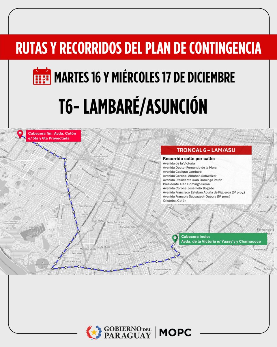 1000_am's tweet photo. @mopcparaguay HUELGA DE CHOFERES: RIGE SERVICIO MÍNIMO DEL 60% |🚍

🗣️Buses disponibles e itinerarios a cubrir dentro del #PlanDeContingencia

@mopcparaguay

#1000Noticias #1000am📻🎙 https://t.co/NLMqd4wRAh