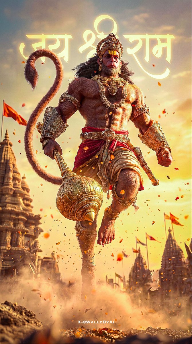WallzByAI's tweet photo. रामकाजे हनुमान्।
Hanumān lives for Ram’s work. https://t.co/W3IDejWaZJ