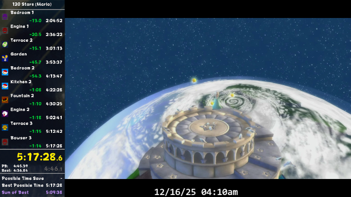 NEW 120 MARIO WR
First sub 5:18. I'm certain I can get a 5:15!

twitch.tv/payduck64