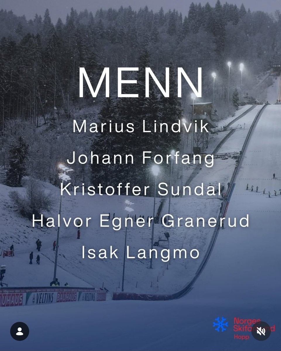 D0misZ's tweet image. #skijumpingfamily
Isak Andreas #Langmo🇳🇴 wystąpi w Engelbergu 🇨🇭 zastąpi Oestvolda, reszta skladu bez zmian 
Źródlo👇