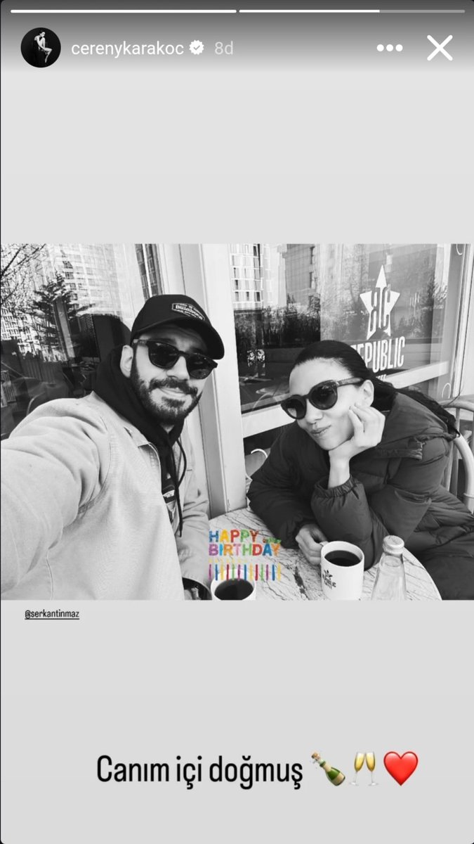 Ceren Karakoç #SerkanTınmaz'ın doğum gününü bu paylaşımla kutladı🤍