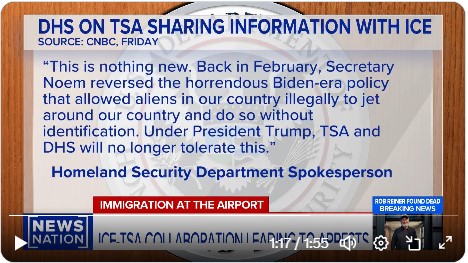 Democrats are outraged that Trump reversed a Biden-era program that let illegals fly with no ID. 

We also just learned that Biden let 18,000 people on the terror watch list into our country, most of whom are illegal immigrants.

The Democrat Party is insane.