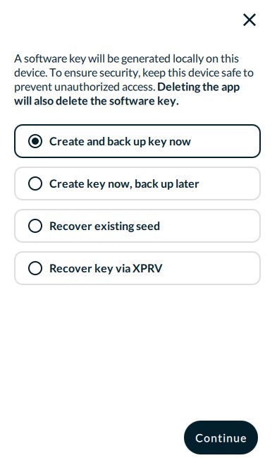 MatheyBTC's tweet photo. 🚀 #Nunchuk dejo ciertas mejoras para tomar en cuenta.
1) aclarar y/o diferenciar que se pueden recuperar/importar 12/24 palabras
-> en el campo para completar con palabras (Recover Exisiting Seed) te muestra 24, lo cual no es intuitivo saber que es posible solo tomar 12.
2) Importar una xpub/zpub/tpub, tanto desde hardware como software.
-> Aplicado a wallet (Miniscript), no veo una opción directa de lláve publica.
@nunchuk_io #Wallet