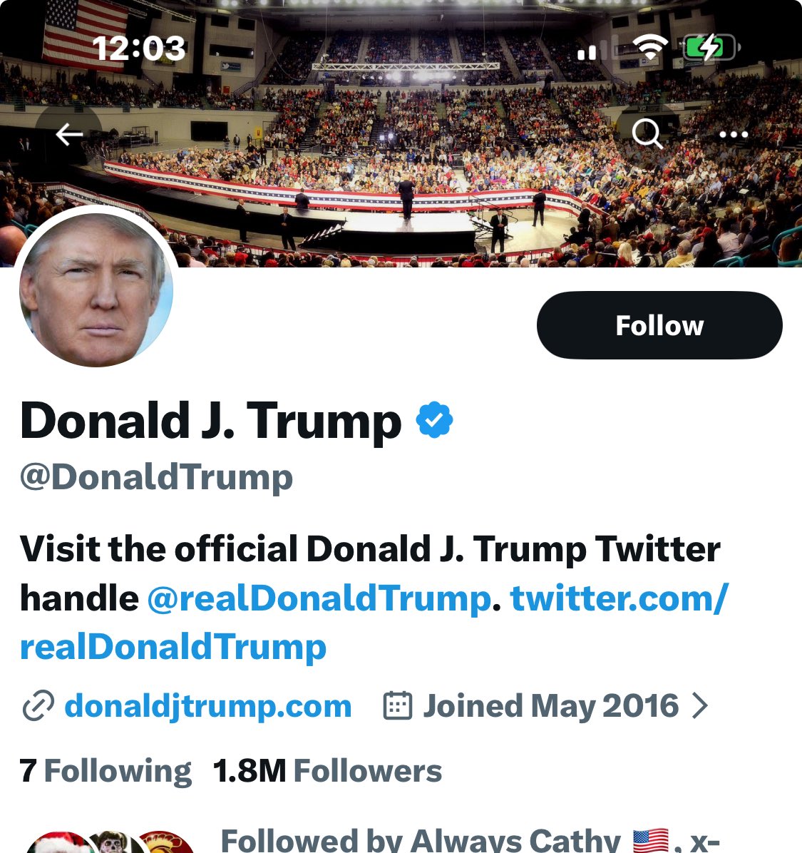 pdeleva's tweet photo. One of these is NOT a Trump account.  Prove me wrong ! https://t.co/HrQa5sBSUW