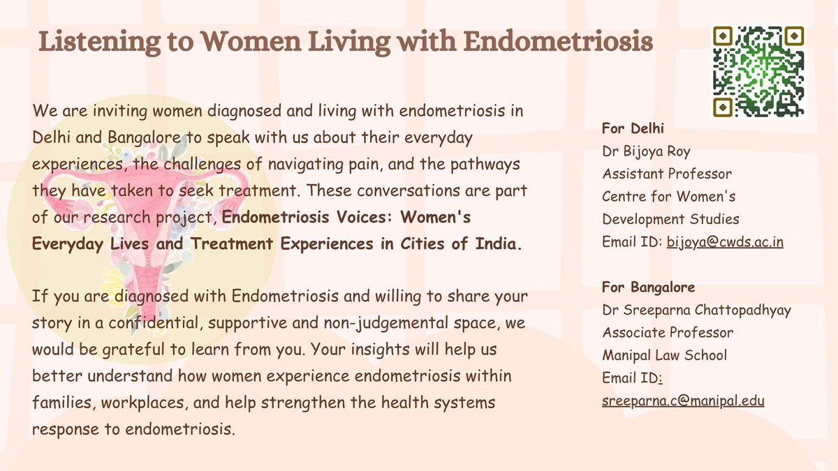 Are you diagnosed with #Endometriosis? Are you willing to share your experience with us? 

If yes, join us docs.google.com/forms/d/e/1FAI…
