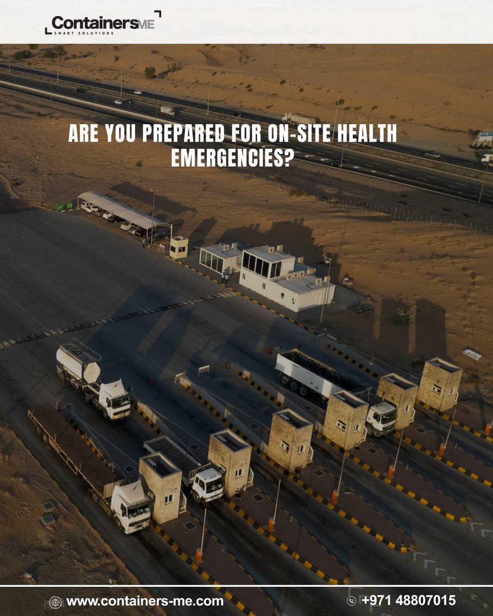 Containers_me's tweet image. Are You Equipped to Handle Health Emergencies On-Site?

 Deploy rapid isolation and screening units built with insulated panels and a 30-minute fire rating for safer operations.

 Contact us to learn more.

#modularcontainers #workplacesafety 
#emergencypreparedness