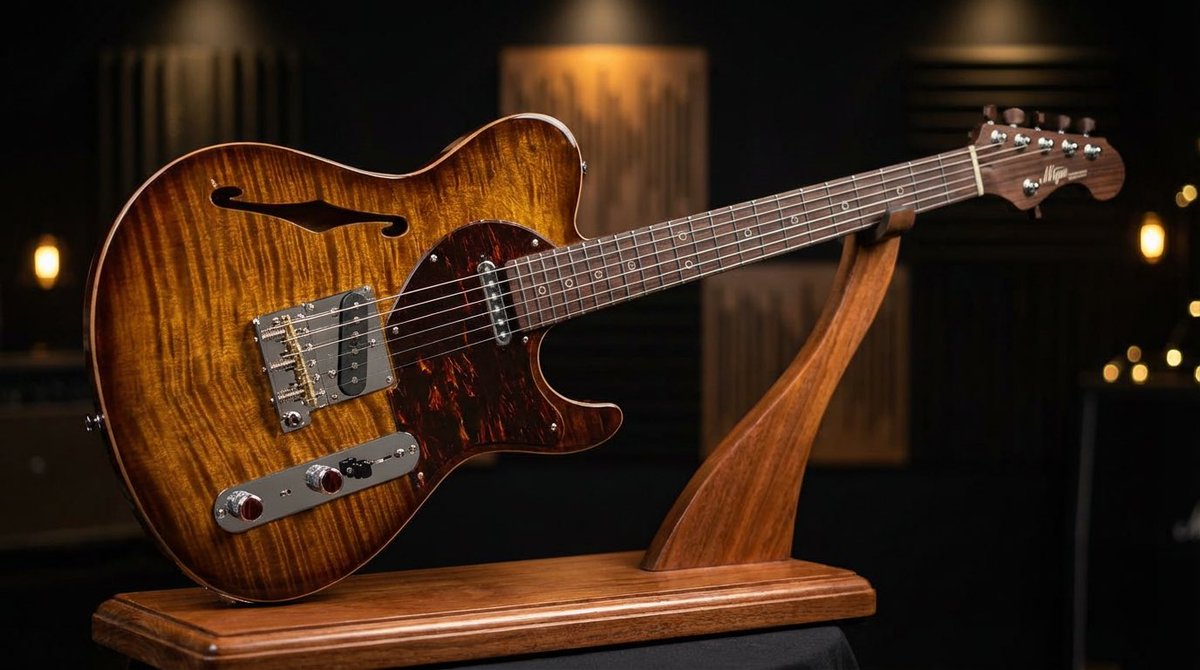 muzik_soulkid's tweet photo. Trinitee（@mtguitarworks）。テレボディにローズネック×トレモロ×セミホロウ×STP90。スペックだけ見ると攻めすぎなのに、驚くほど自然で扱いやすい。小さなボディに詰め込まれた設計思想が音と演奏性に直結した奇跡のモデル。今回めでたく3本目がリリース。興味ある方はぜひ。https://t.co/abbfYu3BZQ https://t.co/bZVbrnSXRr