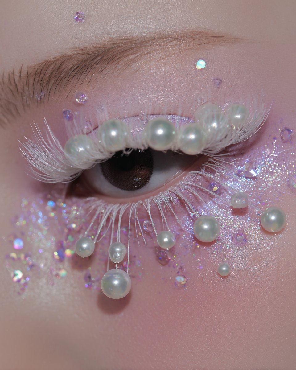 ufofiai's tweet photo. string of pearls⚪⚪⚪ #pearls #makeup #sparkle https://t.co/waICJHJuc4