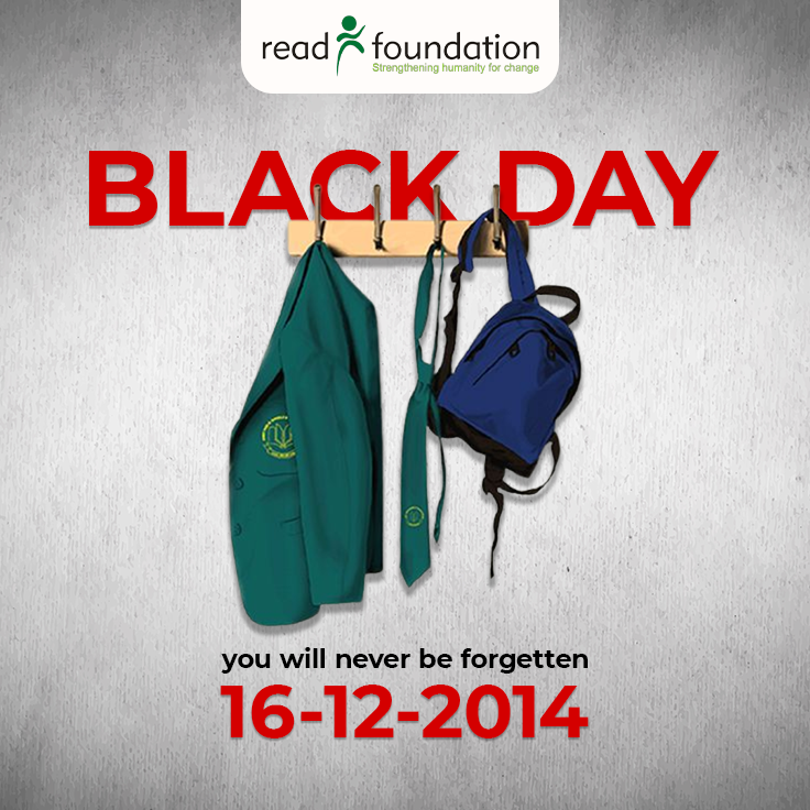 READPak's tweet photo. Black Day.
A wound that never healed.
A memory that will never fade.
We remember the innocent lives lost at APS Peshawar.
You will never be forgotten.
16.12.2014 🖤

--

#APSBlackDay #NeverForget #16December #PakistanRemembers #BlackDay https://t.co/5wHjilErv3