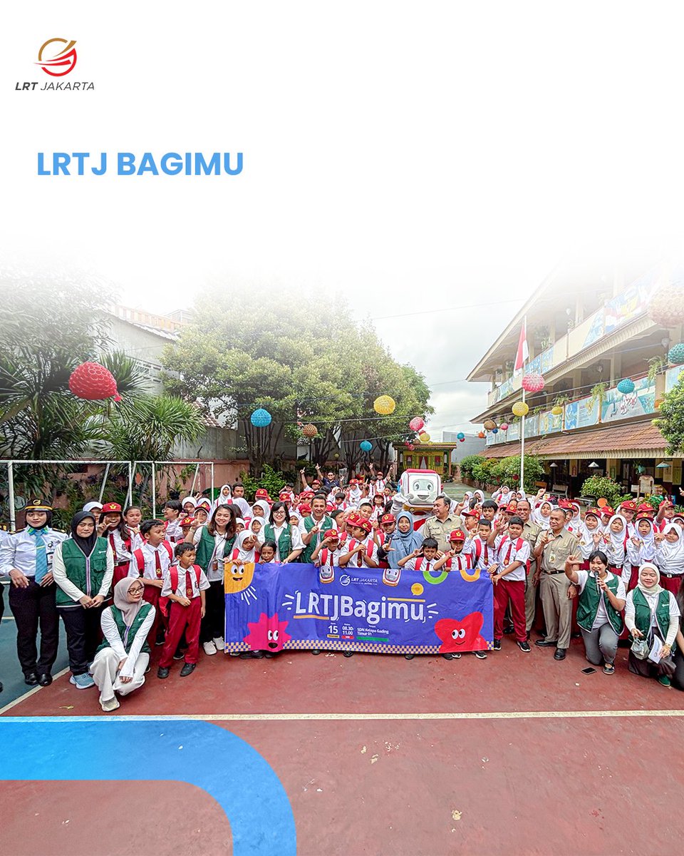lrtjkt's tweet image. LRT Jakarta resmi meluncurkan LRTJ Bagimu, program CSR yang berfokus pada pilar pendidikan.Bersama siswa SDN Kelapa Gading Timur 01, kami berbagi pengalaman dan pengetahuan tentang transportasi publik serta profesi di dunia perkeretaapian.
#LRTJ #lrtjbagimu