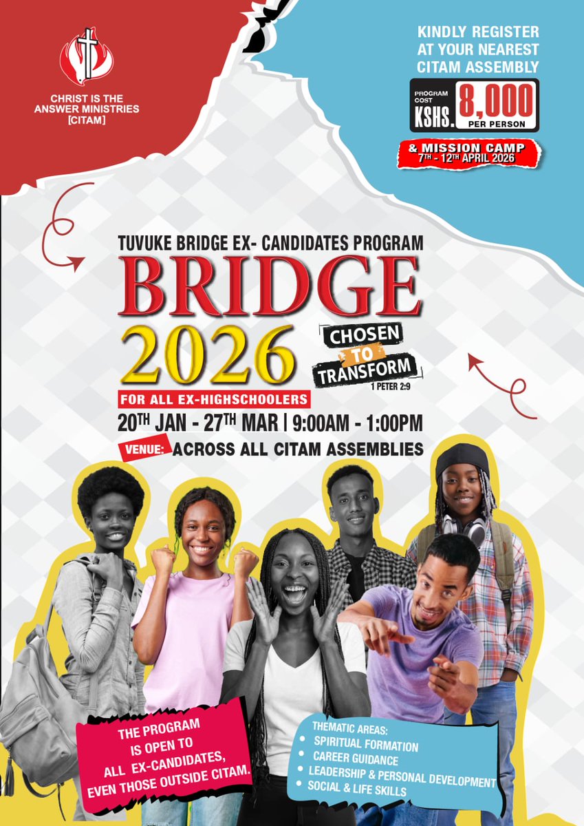 All form four Ex-candidates are invited.
#CITAMMigori
#WhereChristIsTheAnswer