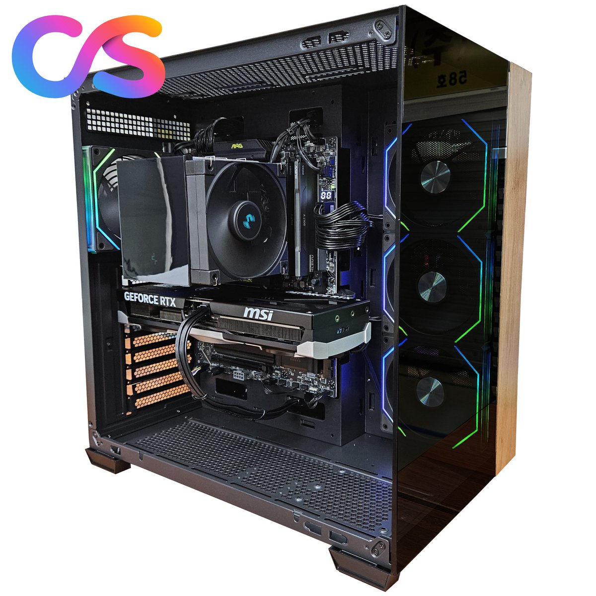 comshine_pc's tweet photo. 옵션 1 (간결형)라이젠 9950X3D + RTX5080 벤투스 3X 64GB CL30 메모리 + 1200W 파워 4K 최고옵션? 그냥 켜고 즐기세요
우드리안 케이스에 담은 하이엔드 게이밍PC 출고 완료
#컴샤인 #라이젠9950X3D #RTX5080 #4K게이밍 https://t.co/j9FrCZTGHo