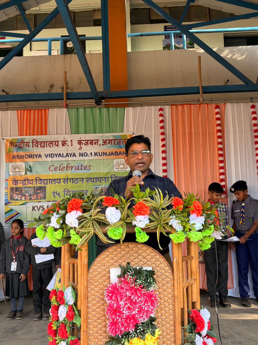 kvkunjaban's tweet photo. 🎉 Today, we proudly celebrated the Foundation Day of Kendriya Vidyalaya Sangathan — an institution that has been shaping young minds and nurturing values of excellence, unity, and service since 1963.
#KVSFoundationDay #ProudToBeKVian #EducationForExcellence https://t.co/V3LOD2uMeX