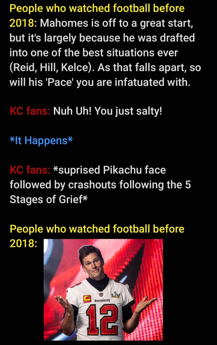 bfourthdownp's tweet photo. But anyone who watched before 2018 with an IQ above the mental disability threshold knew this was inevitable.

The only ones surprised are those of #ChiefsKingdom despite us trying so hard to warn them.

May other fanbases learn from this so as not to make the same mistakes🙏 https://t.co/K4bOCbZbiP