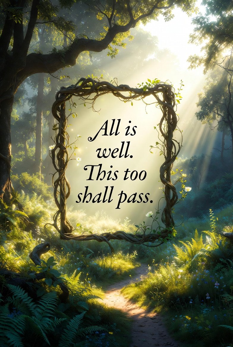 All is well. This too shall pass. I will be strong!🥹🥹🙏🏻
